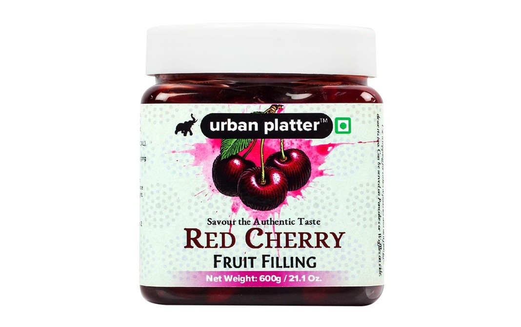 Urban Platter Red Cherry Fruit Filling    Plastic Jar  600 grams